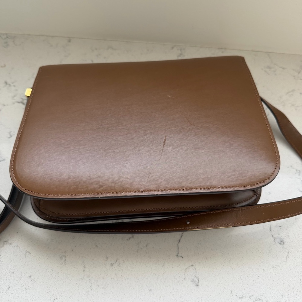Celine Brown Box Calf Box Bag with Gold Hardware - Picture 9 of 12